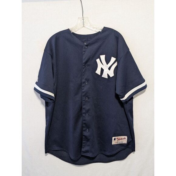 Majestic Other - Authentic NY Yankees David Justice 28 Mesh Batting Practice Jersey Men's Size XL